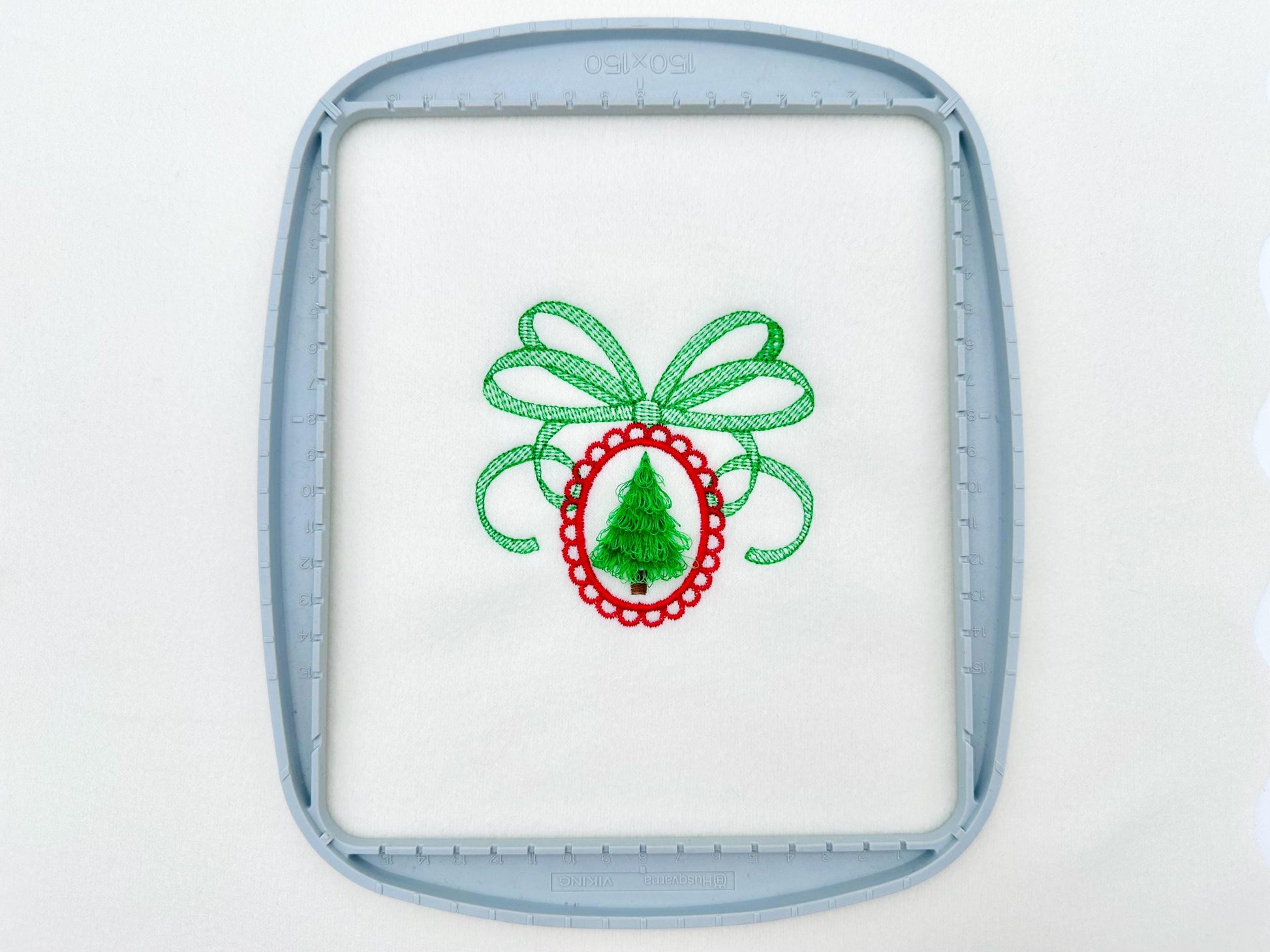 Fringed Fluffy Festive Christmas Tree in Lace Frame With Bow Fringe Chenille Pine Tree Cameo Machine Embroidery Designs Sizes 4 up to 5 Inch - Etsy
