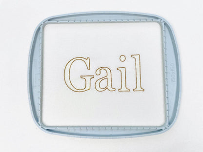 Elegant Diamond FONT Gail quilt and bean stitch outline varsity block Alphabet Monogram machine embroidery designs sizes 1.6 up to 3.4 inch