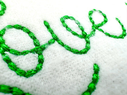 Hand stitch effect FONT Mocha machine embroidery designs handwritten script Alphabet