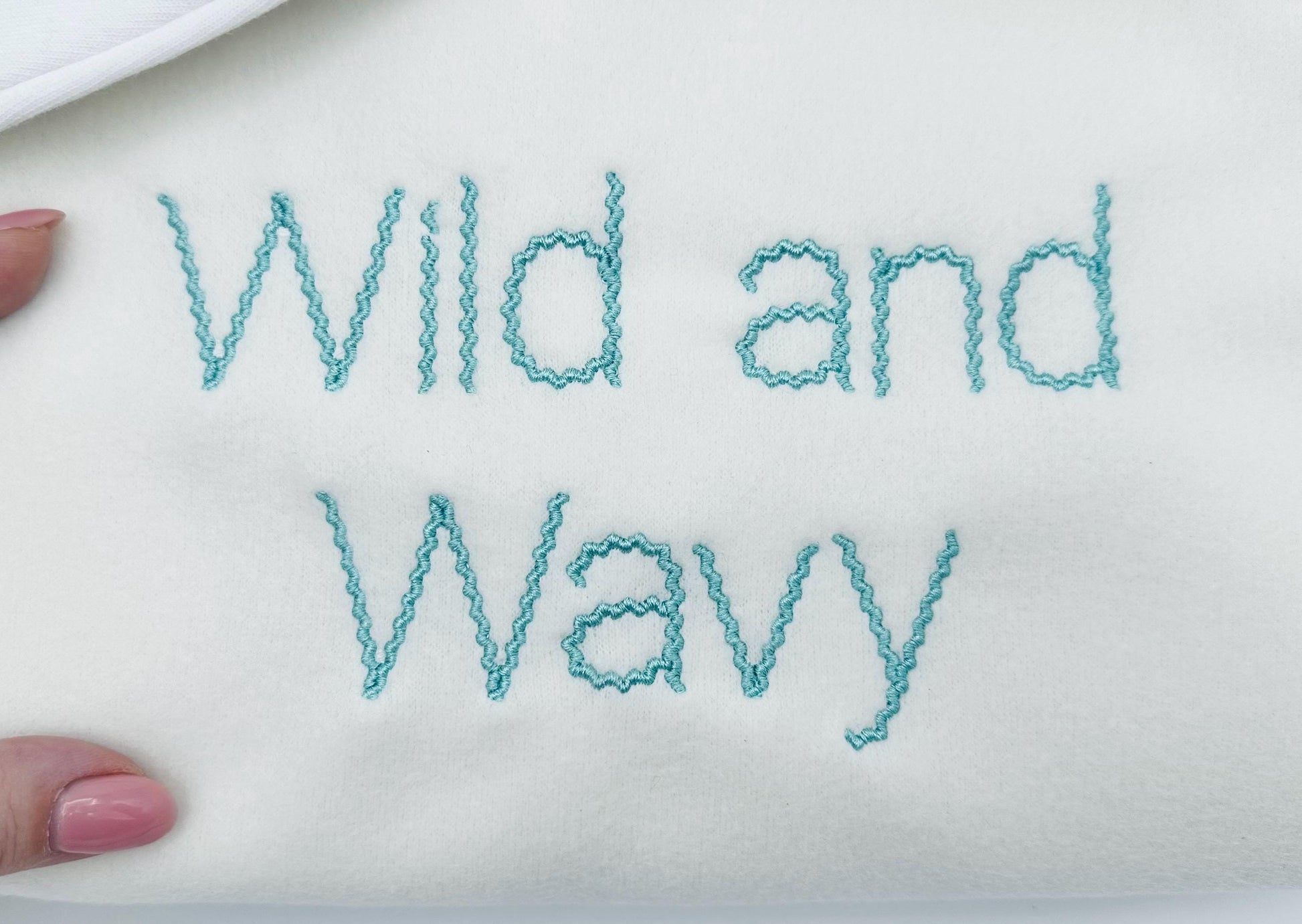 Wild and Wavy RicRac Font machine embroidery designs Block Monogram Alphabet