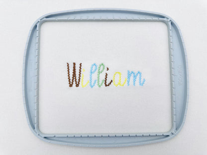 Whimsical RicRac Handwritten Font machine embroidery designs Monogram Alphabet