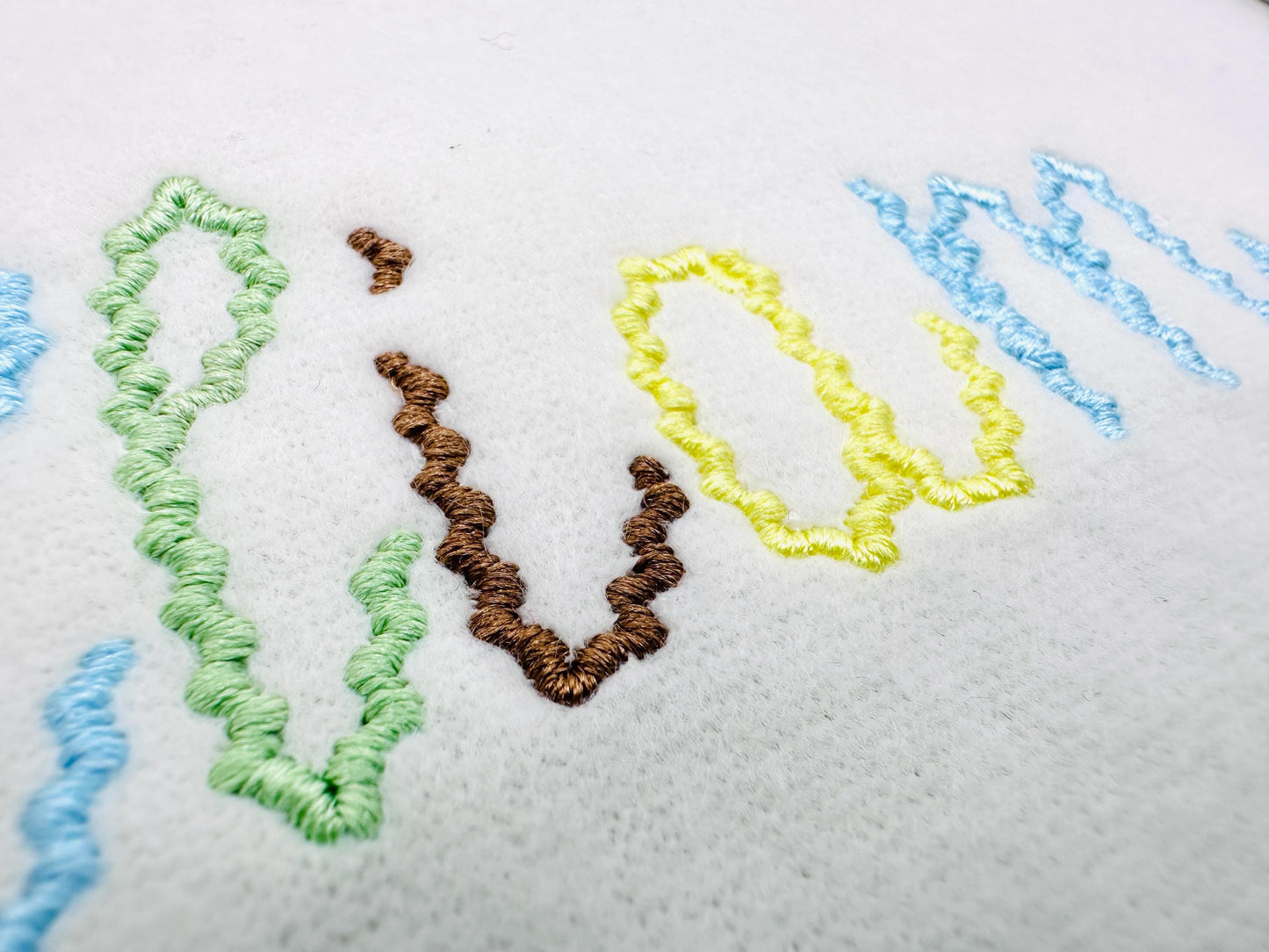 Whimsical RicRac Handwritten Font machine embroidery designs Monogram Alphabet