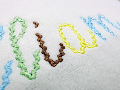 Whimsical RicRac Handwritten Font machine embroidery designs Monogram Alphabet