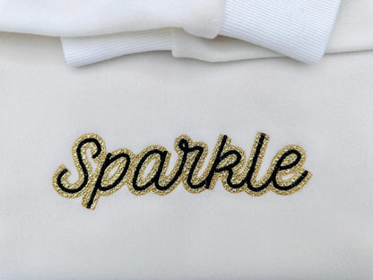 HTV vinyl satin stitch script FONT Glitter Silk glitter layer applique machine embroidery design