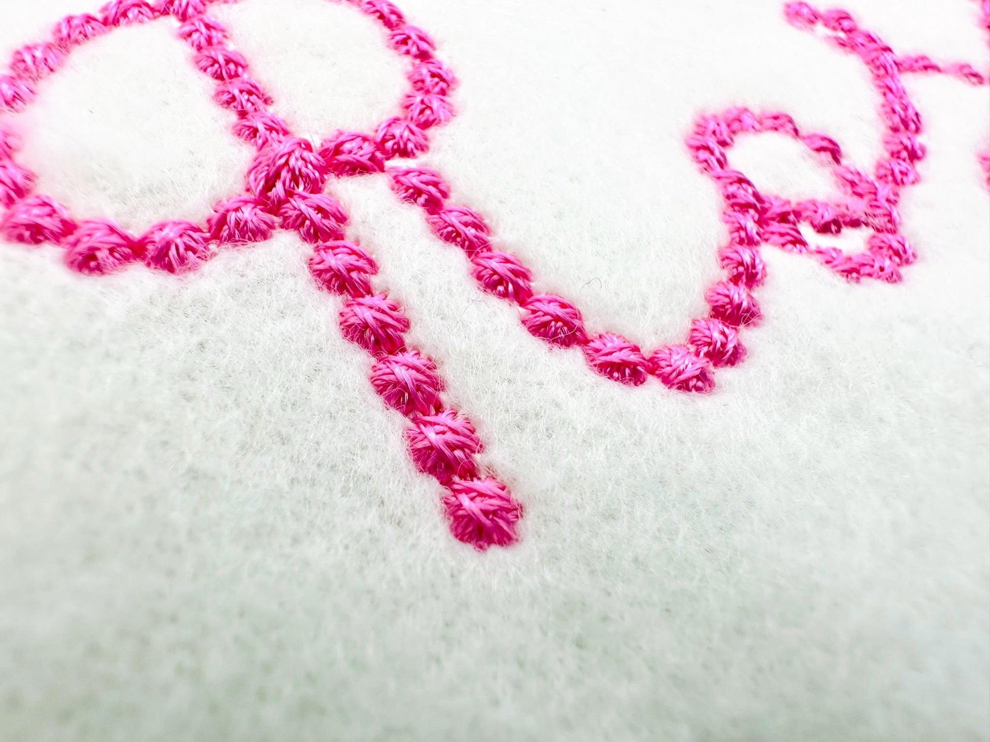 Pearl stitch FONT Bubbly Pearl handwritten script Alphabet Monogram machine embroidery designs kids girls name sizes 1 up to 2 inch, BX