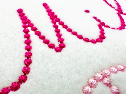 Pearl stitch FONT Bubbly Pearl handwritten script Alphabet Monogram machine embroidery designs kids girls name sizes 1 up to 2 inch, BX