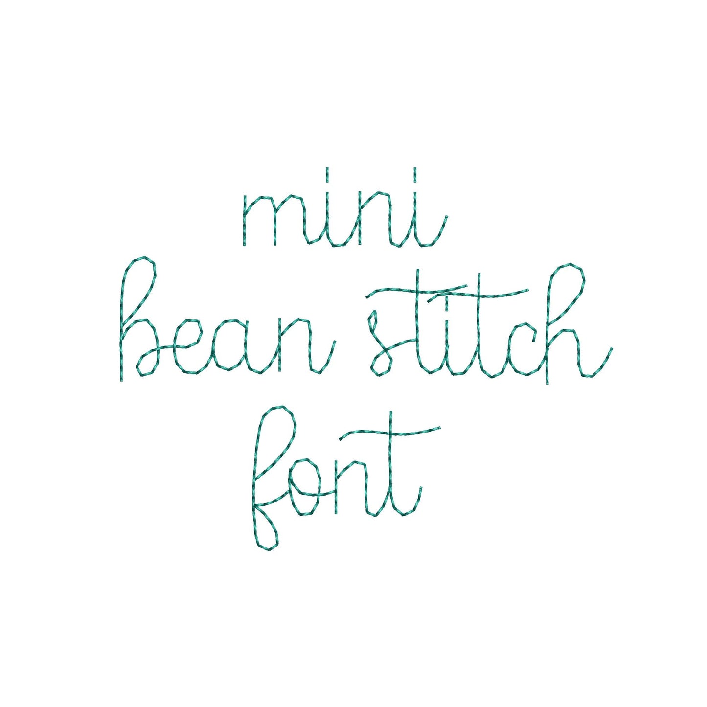 Handwritten Script Font Buddy Bean – Embroidery 0.6" 0.8" 1" 1.3" 4" 5" | BX PES DST JEF | Artapli