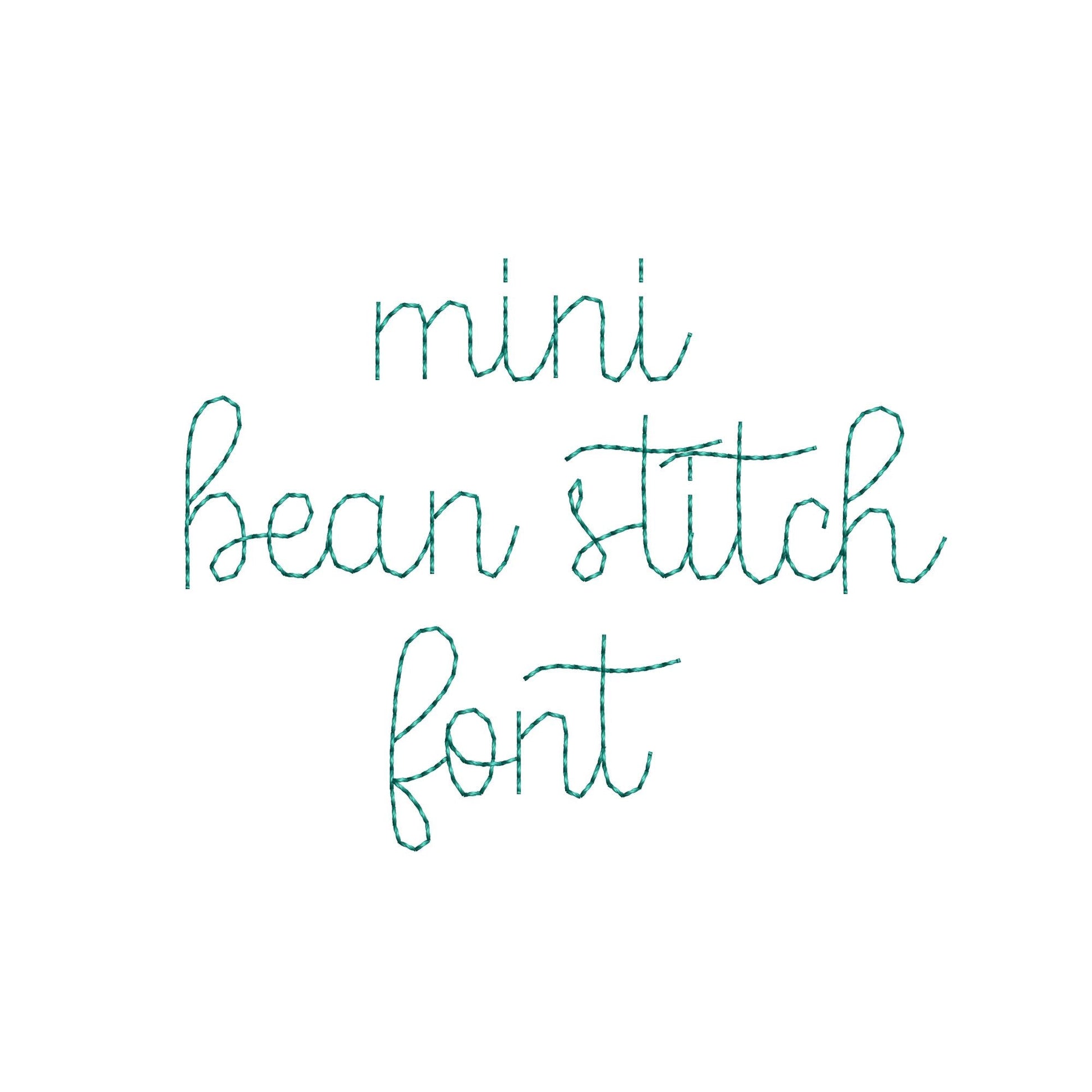 Handwritten Script Font Buddy Bean – Embroidery 0.6" 0.8" 1" 1.3" 4" 5" | BX PES DST JEF | Artapli