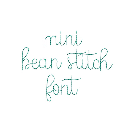 Handwritten Script Font Buddy Bean – Embroidery 0.6" 0.8" 1" 1.3" 4" 5" | BX PES DST JEF | Artapli
