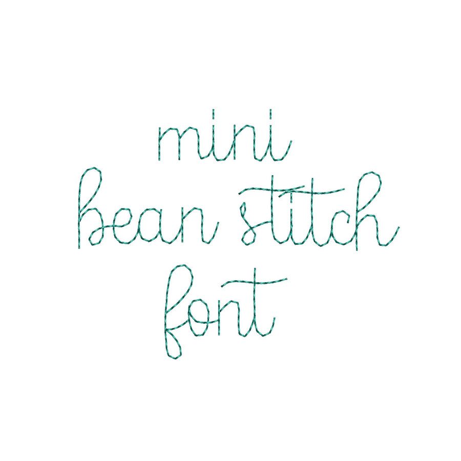 Handwritten Script Font Buddy Bean – Embroidery 0.6" 0.8" 1" 1.3" 4" 5" | BX PES DST JEF | Artapli