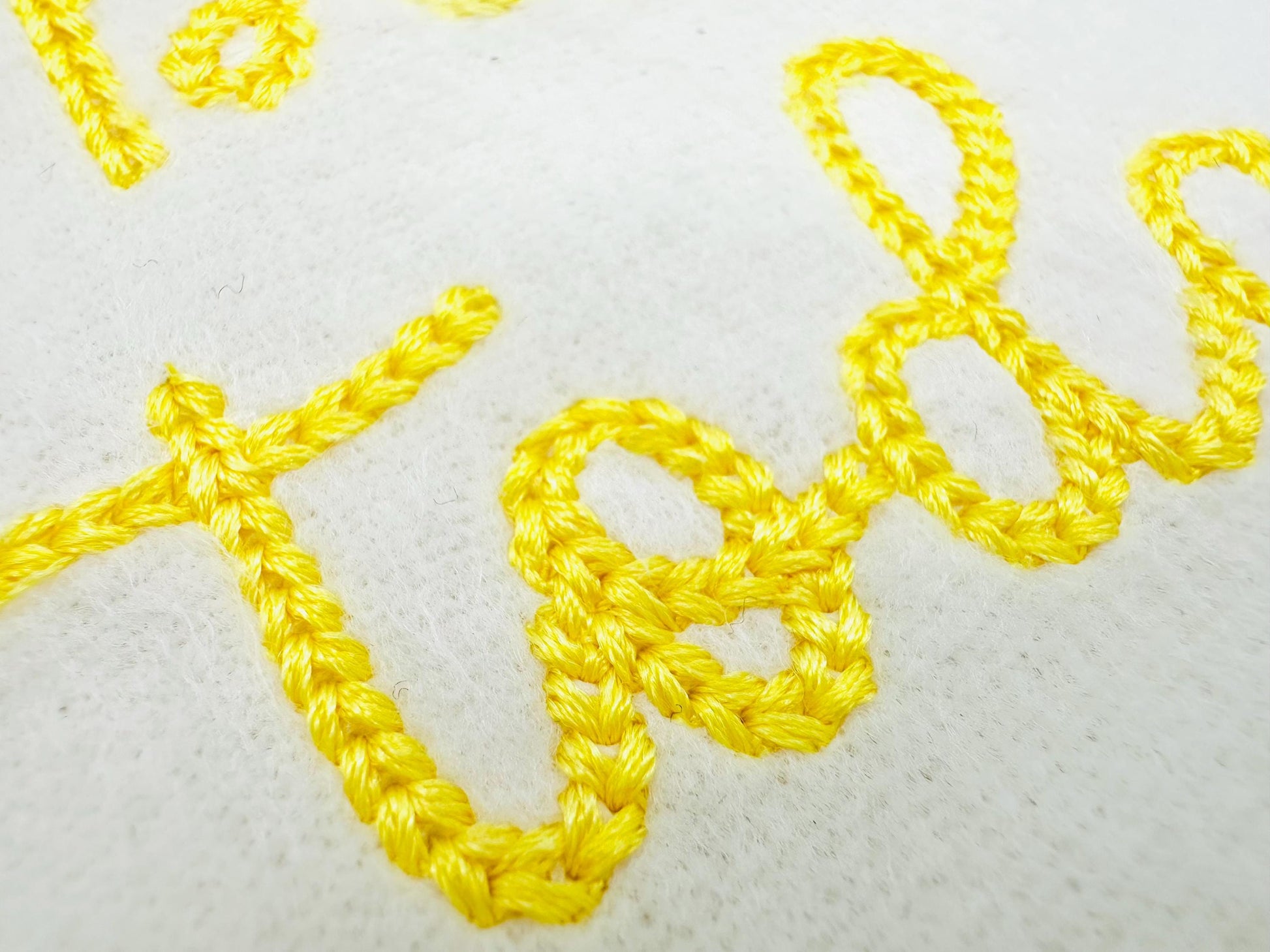 Tiny mini Chain FONT Monkey machine embroidery designs kids baby name handwritten script alphabet