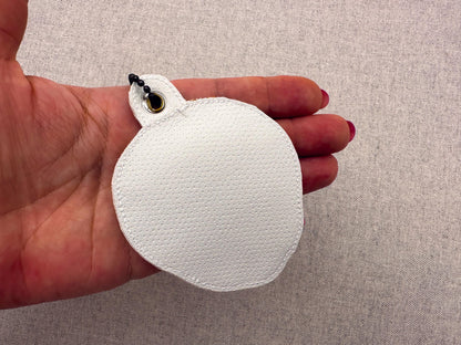 Fringed Fluffy Lion Eyelet and Key Fob Snap Tab in the hoop machine embroidery designs ITH keychain bag tag kids boys gift idea