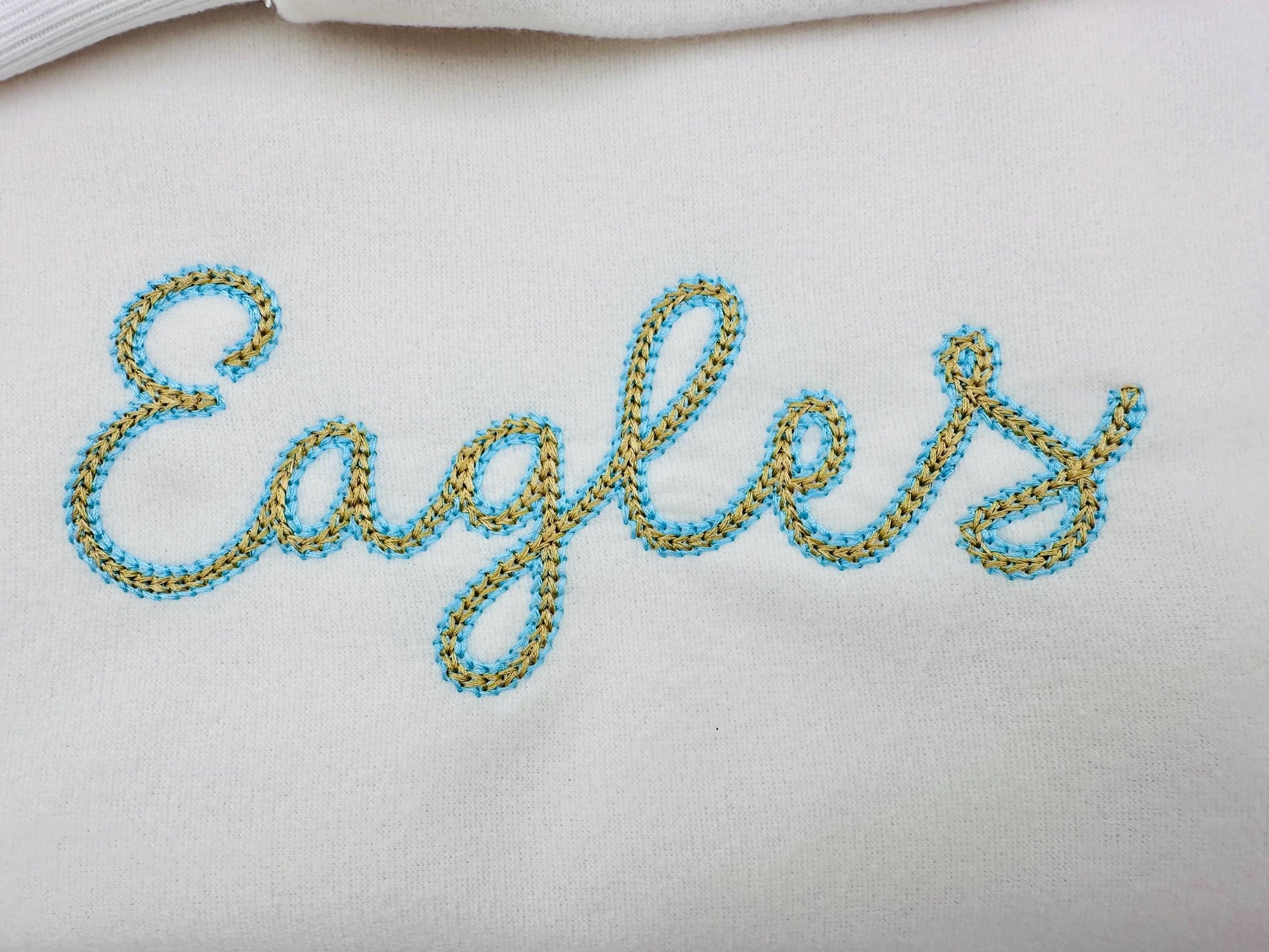 Two Color Chain FONT Buckeye light chain stitch outline handwritten Alphabet Monogram machine embroidery designs BX