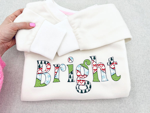 Christmas Patterned Patchwork Font