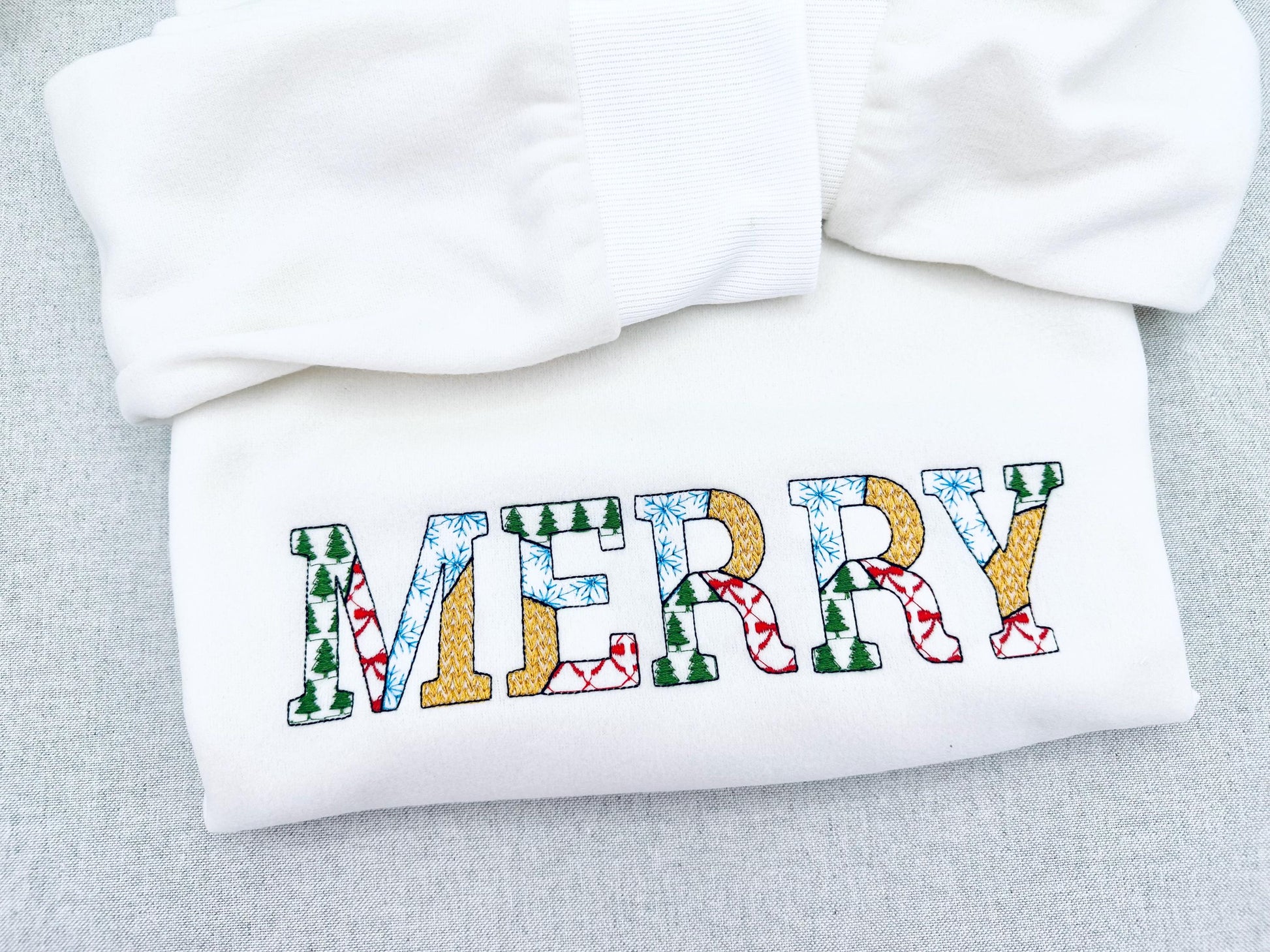 Christmas theme Patterned Block Font Patchwork alphabet Monogram letters numbers machine embroidery designs sizes 1.8 up to 3.5 inch, BX