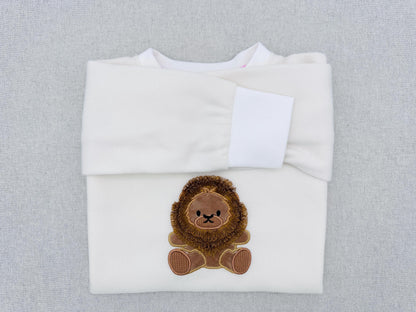 Fringed Fluffy Lion Applique