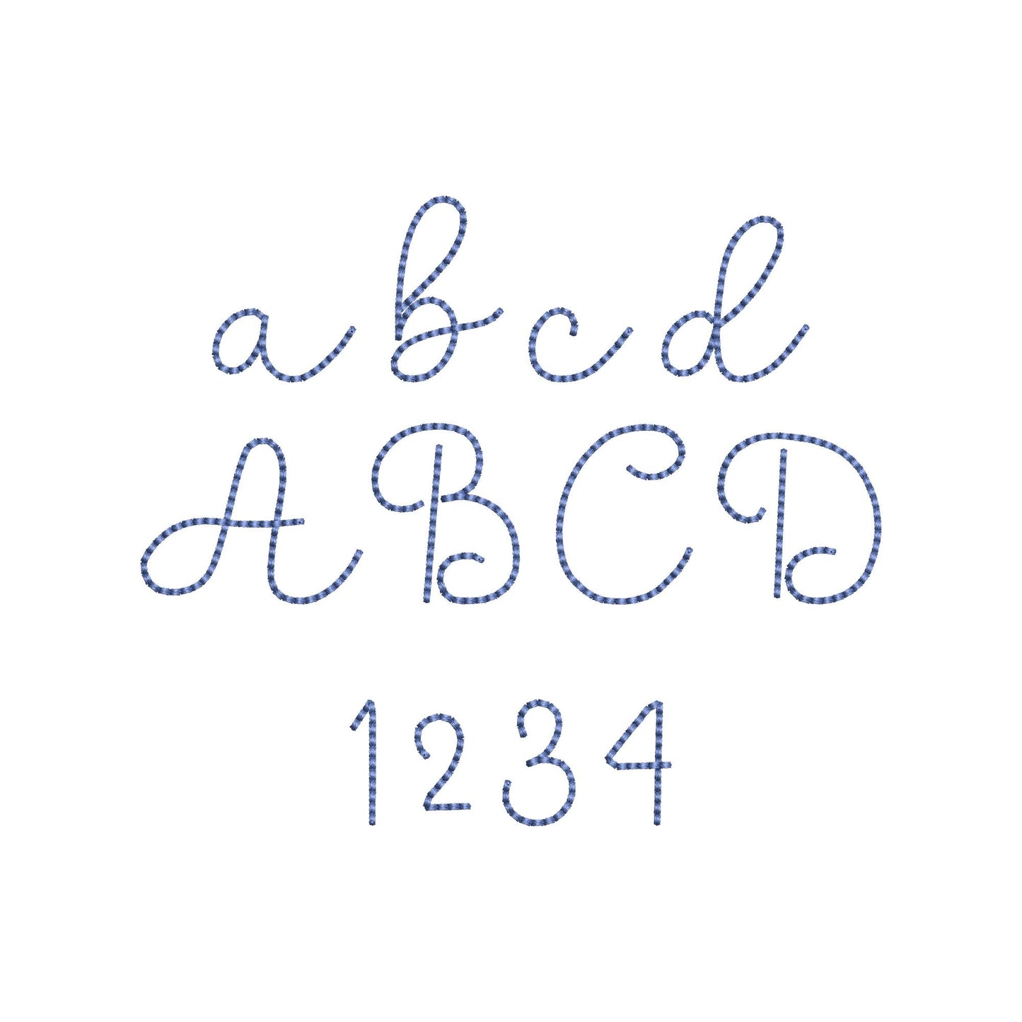 Handwritten Font Buttercup – Script machine embroidery design by Artapli