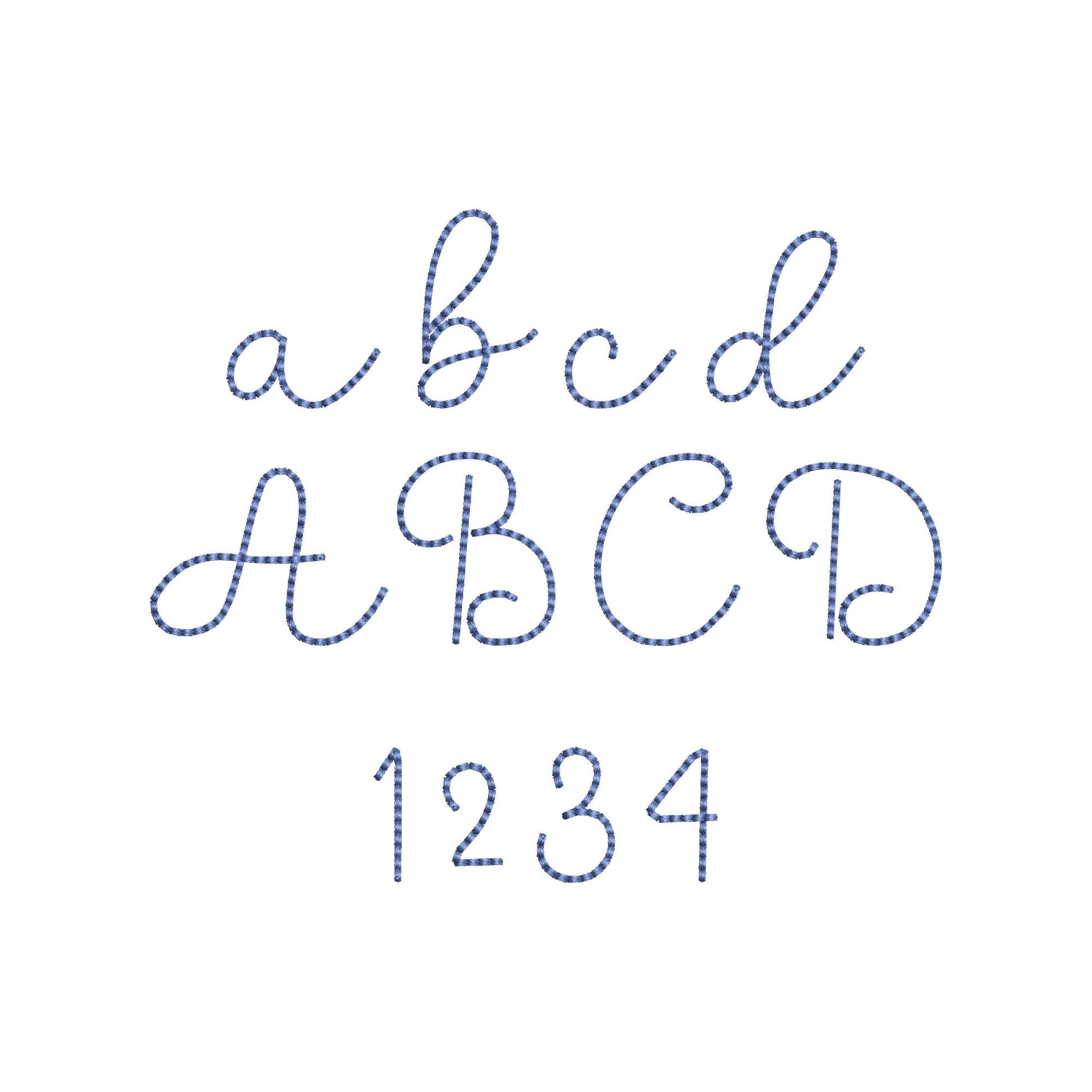 Handwritten Font Buttercup – Script machine embroidery design by Artapli