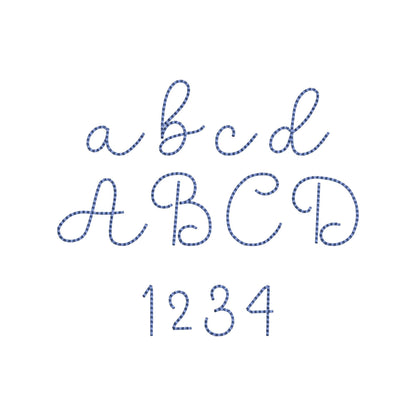 Handwritten Font Buttercup – Script machine embroidery design by Artapli