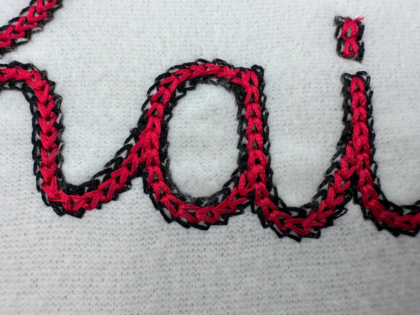 Light Stitch 2 Color Twin Chain Font – Bx embroidery design by Artapli