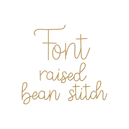 Handwritten script Font Honey Bean – Handwriting instant download embroidery file by Artapli