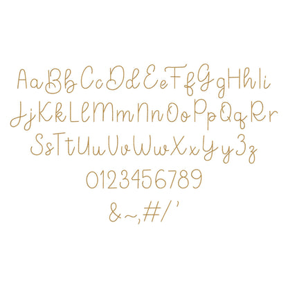 Handwritten script Font Honey Bean – Sizes 0.9" 1" 1.3" 1.6" 2" 4" BX Digital Font File | Artapli