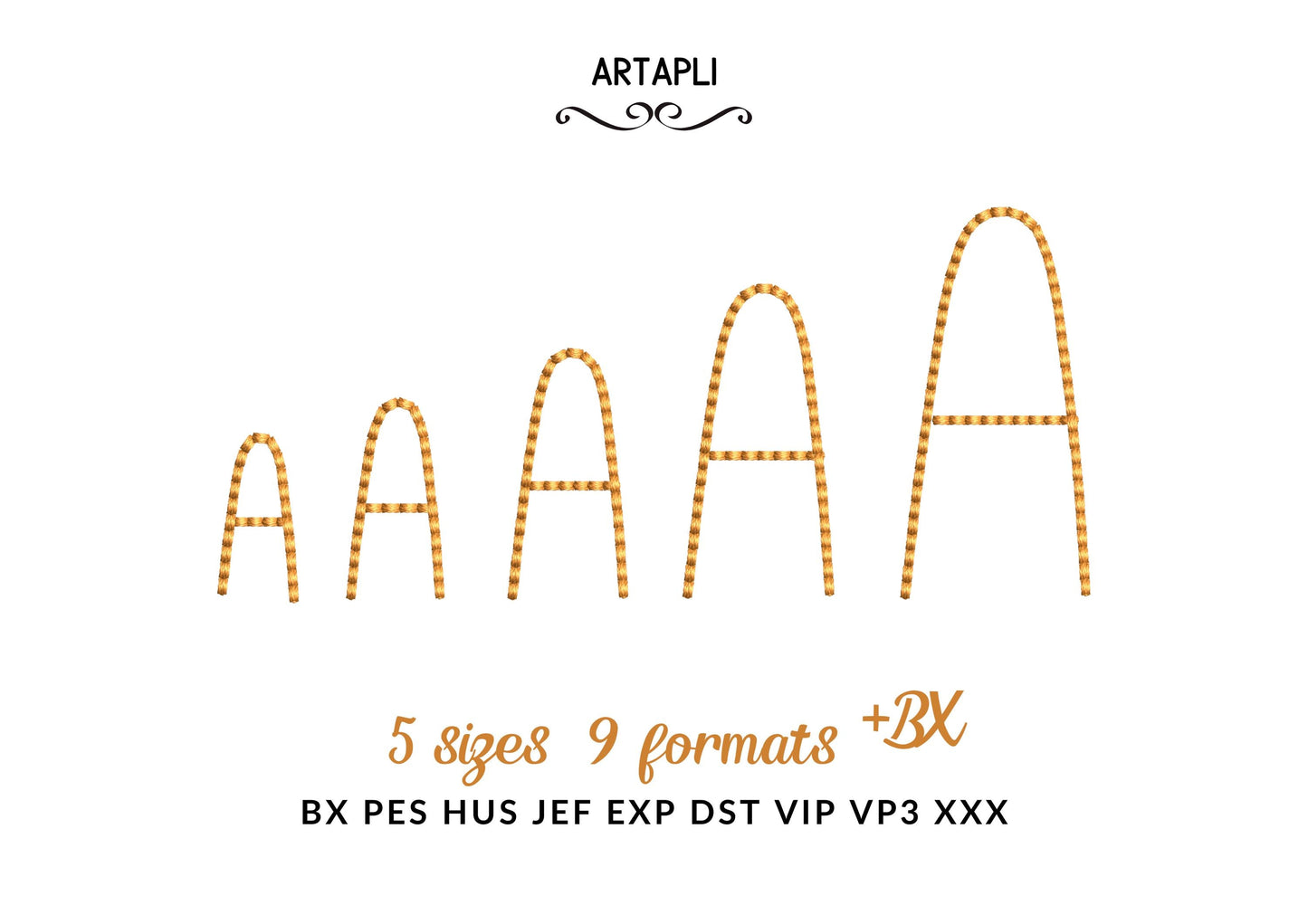 Handwritten script Font Honey Bean – Kids digital embroidery pattern by Artapli