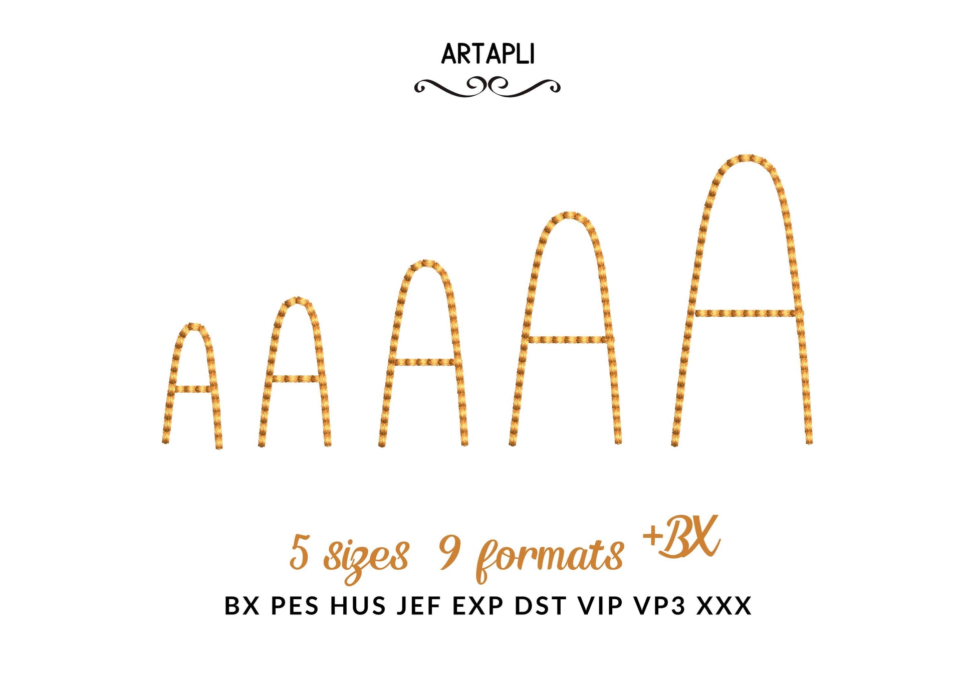 Handwritten script Font Honey Bean – Kids digital embroidery pattern by Artapli