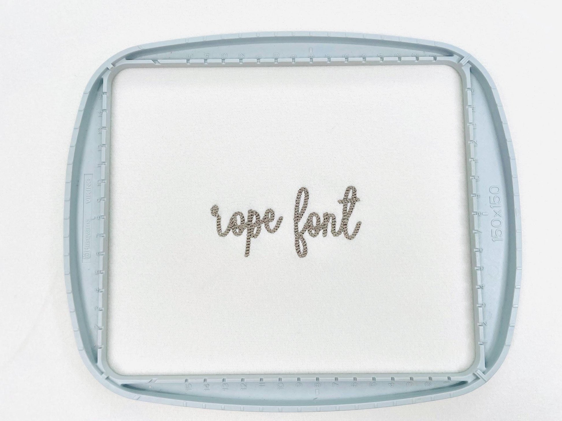 Narrow Mini Rope stitch FONT Burlap Rope textured Alphabet Monogram Machine Embroidery Designs script Cowboy Font mini sizes 1 up to 2 inch