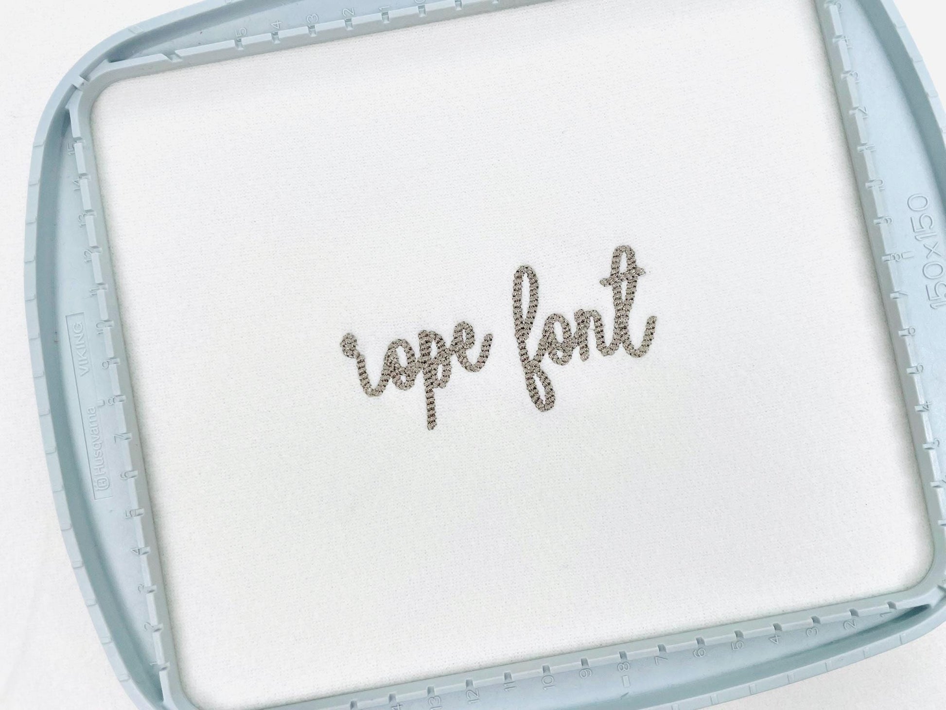 Narrow Mini Rope stitch FONT Burlap Rope textured Alphabet Monogram Machine Embroidery Designs script Cowboy Font mini sizes 1 up to 2 inch