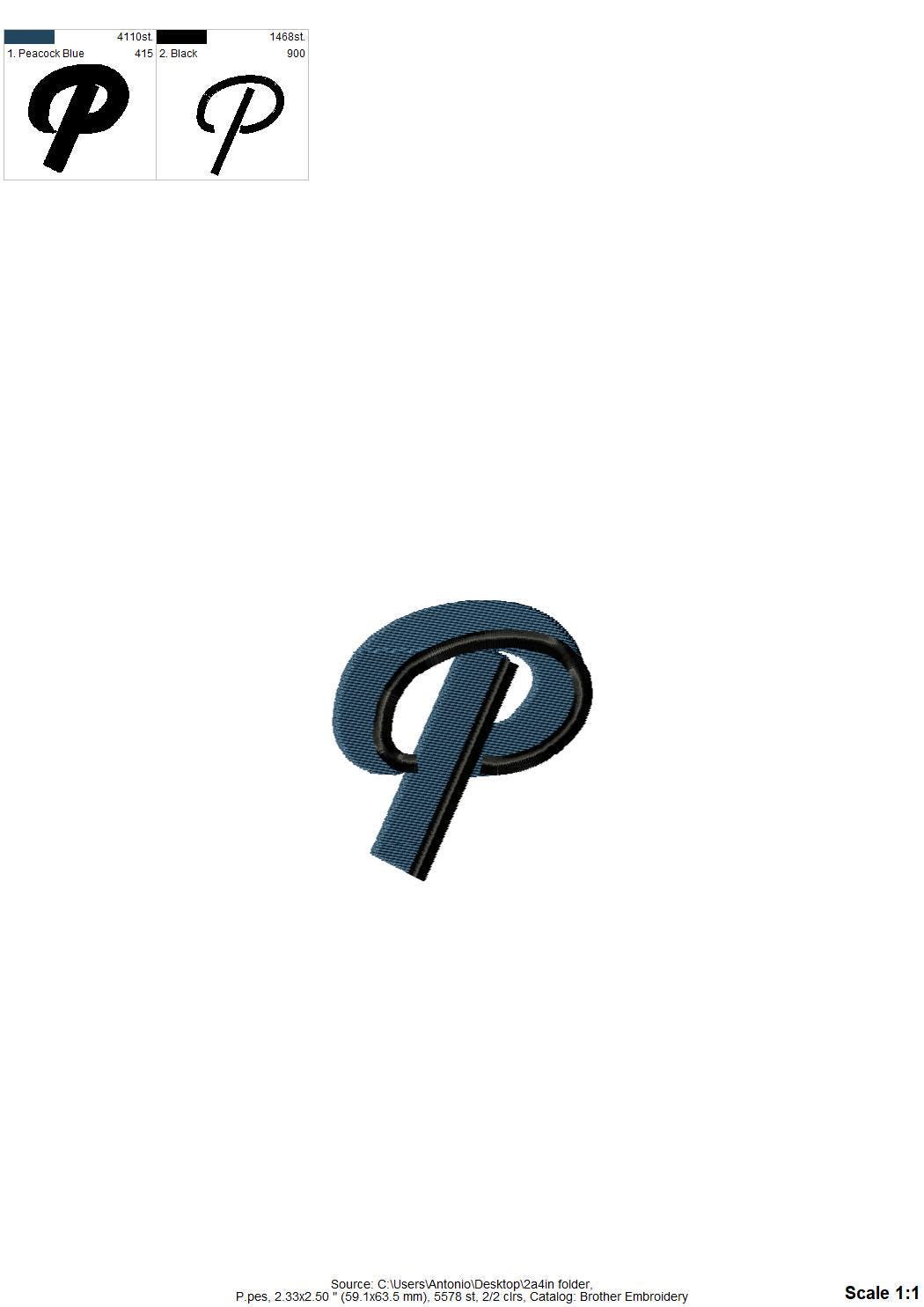 Handwritten Drop Shadow Pop FONT fill stitch double 2 color Alphabet letters Monogram machine embroidery designs