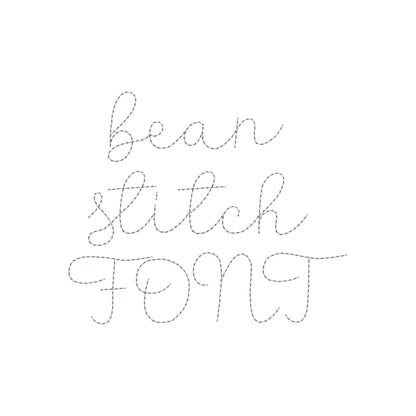 Handwritten script FONT Butter Bean Stitch Alphabet Monogram machine embroidery designs letters numbers punctuation