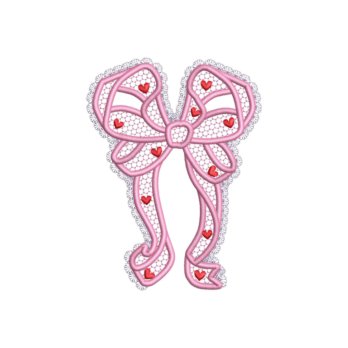 Lovely Lace Edge Side Bow