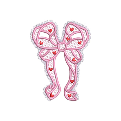 Lovely Lace Edge Side Bow