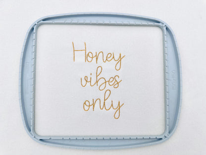 Handwritten script Font Honey Bean – Bean Stitch embroidery pattern by Artapli