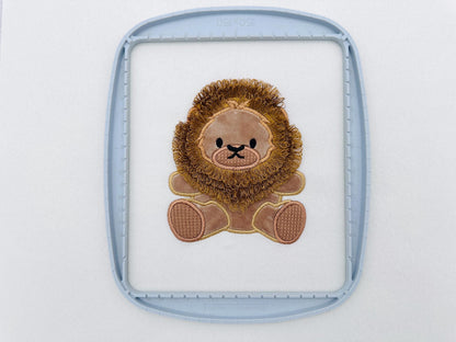 Fringed Fluffy Lion Applique