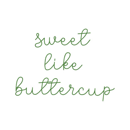 Handwritten Font Buttercup – Bx embroidery design instant download by Artapli
