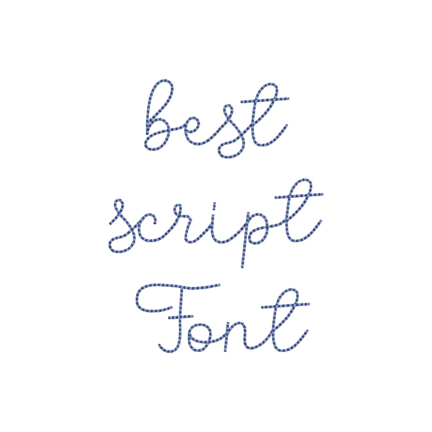 Handwritten Font Buttercup – Font machine embroidery pattern by Artapli