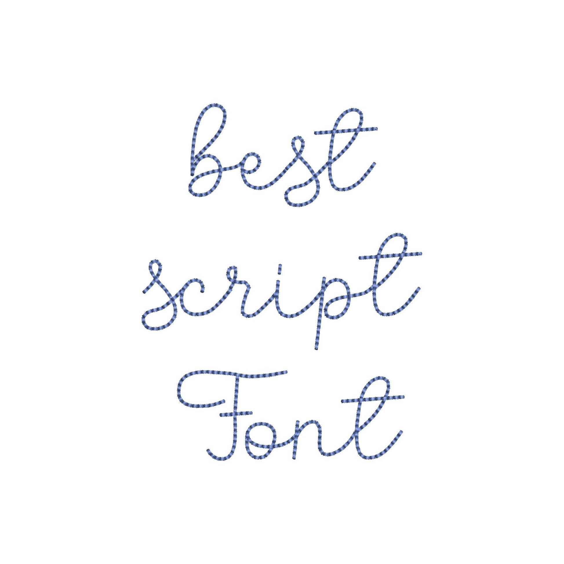 Handwritten Font Buttercup – Font machine embroidery pattern by Artapli