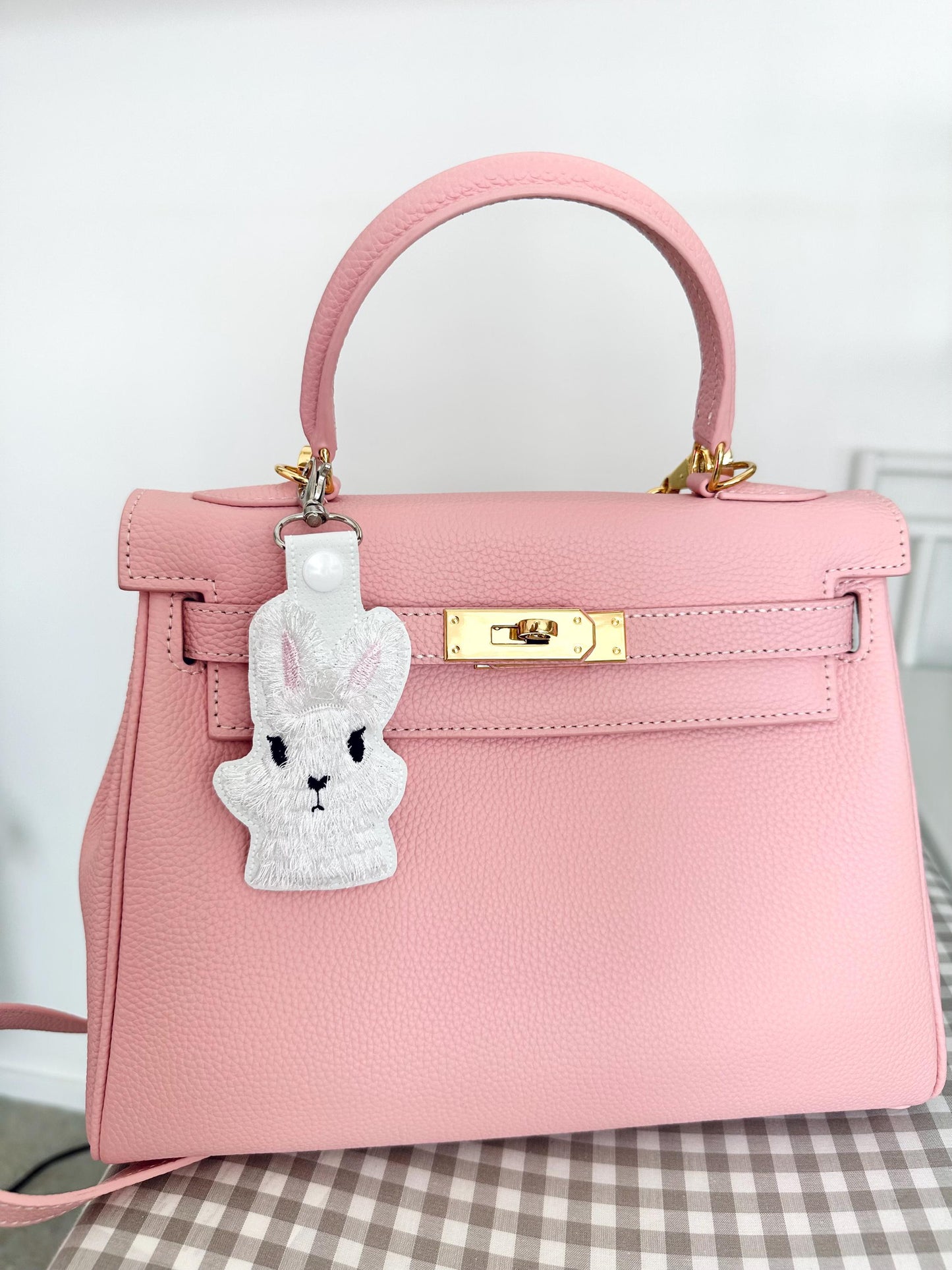 Fluffy Bunny Keychain ITH