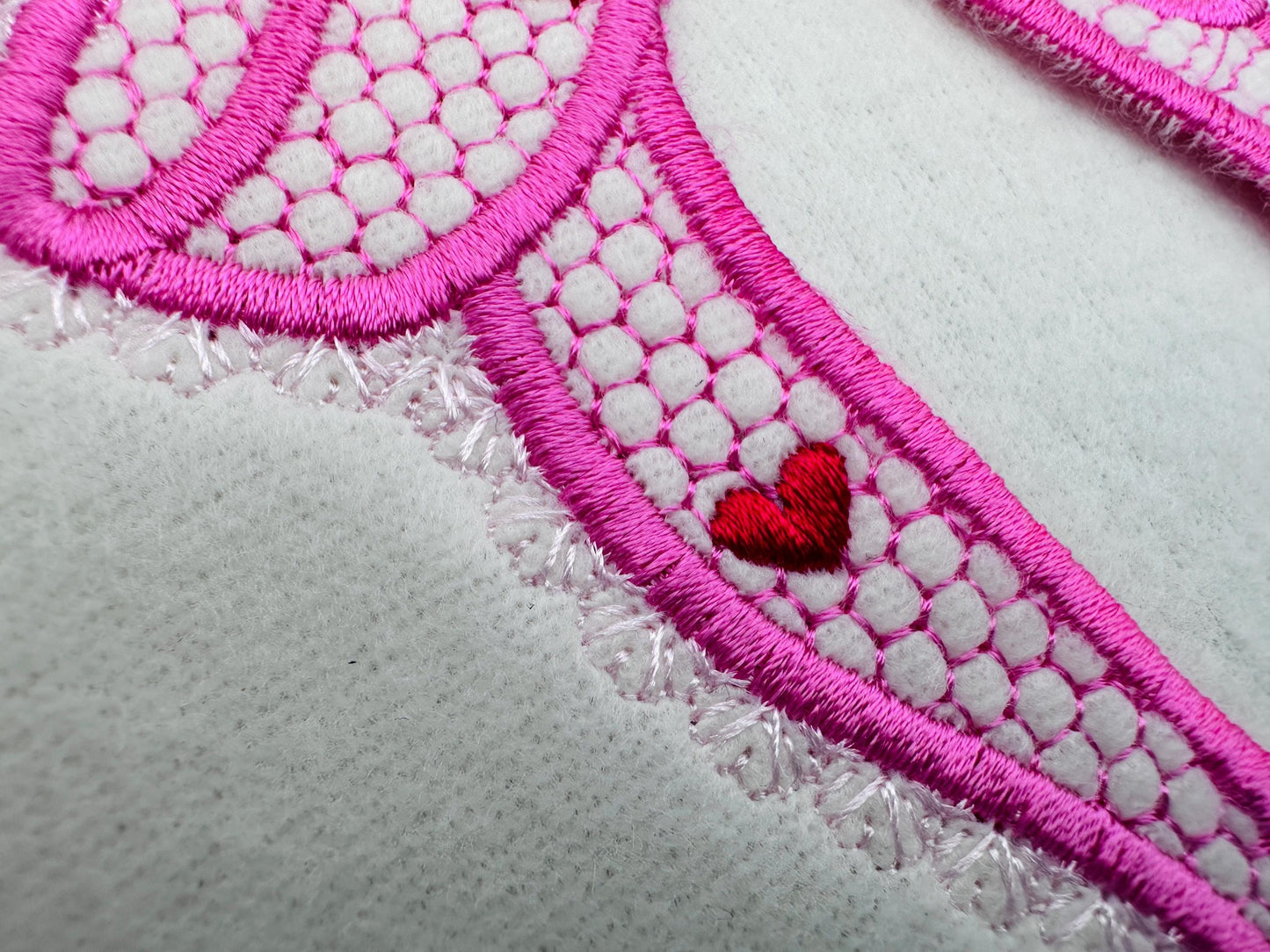 Lovely Lace Edge Side Bow