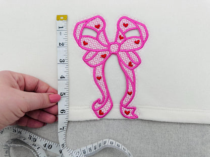 Lovely Lace Edge Side Bow