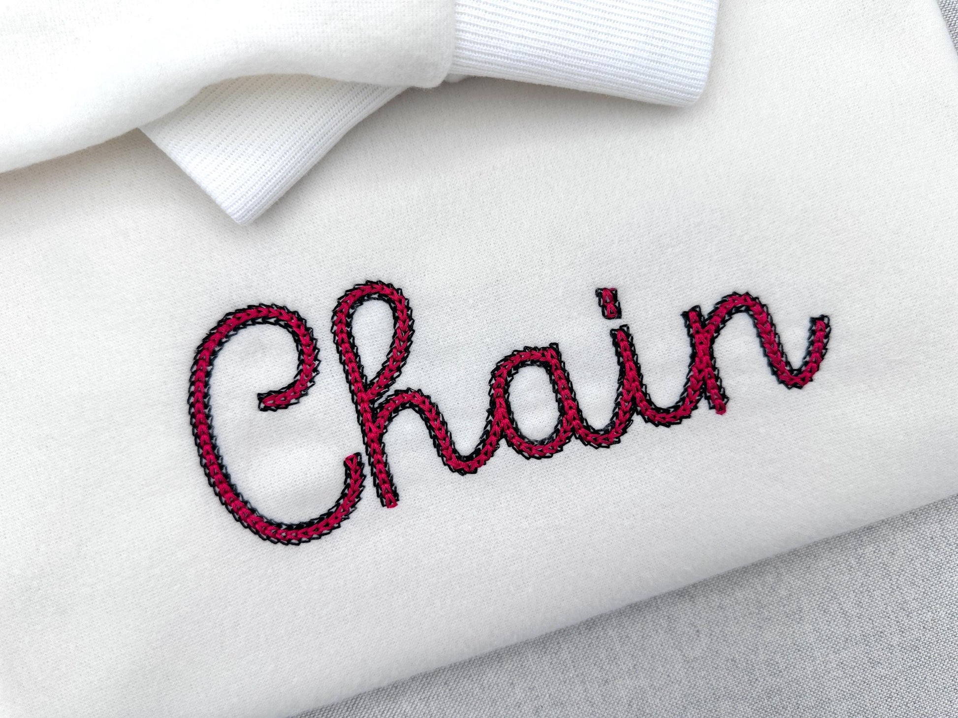 Light Stitch 2 Color Twin Chain Font – Instant Download | Artapli
