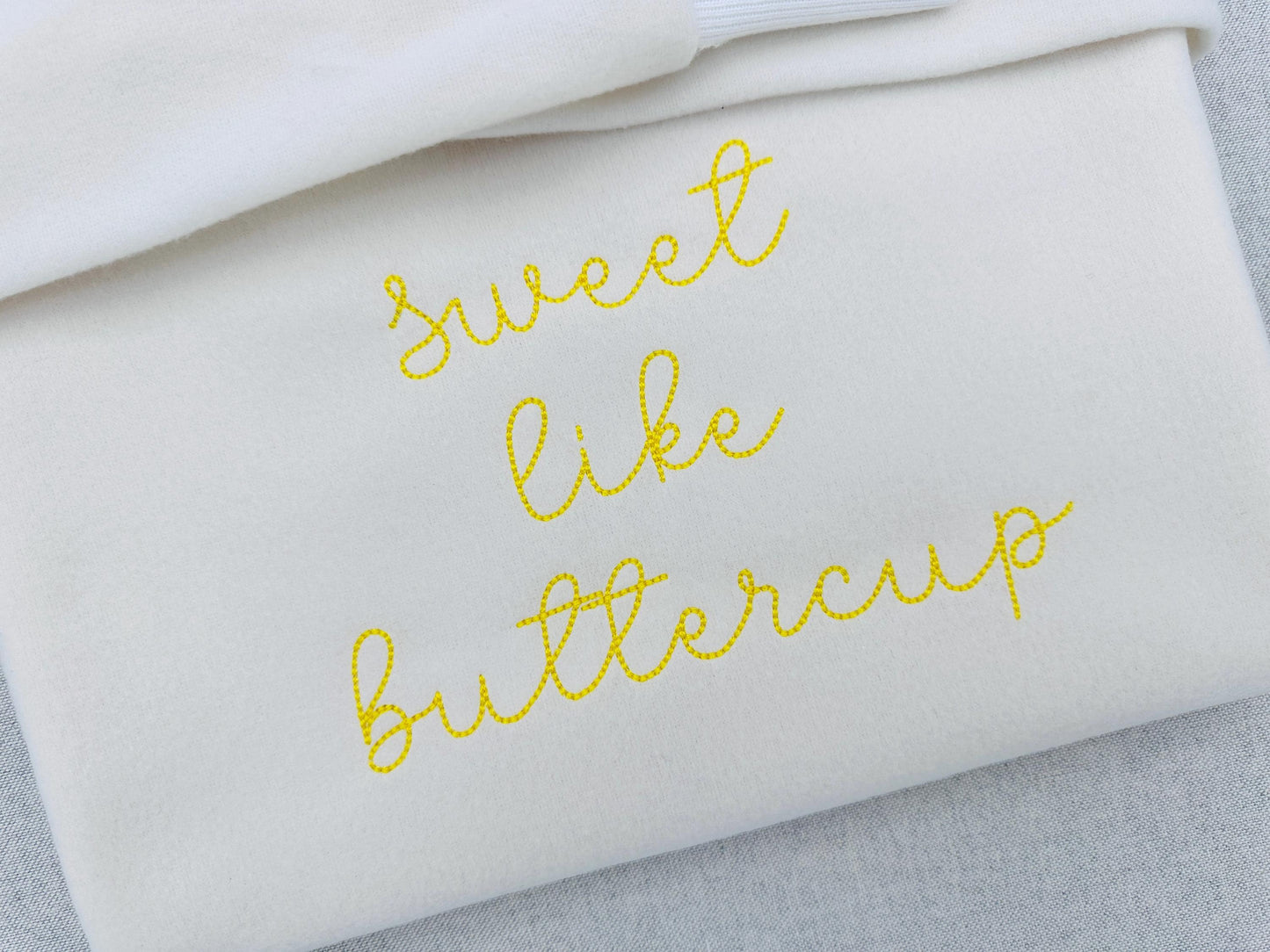Handwritten Font Buttercup – Bean Stitch embroidery pattern by Artapli