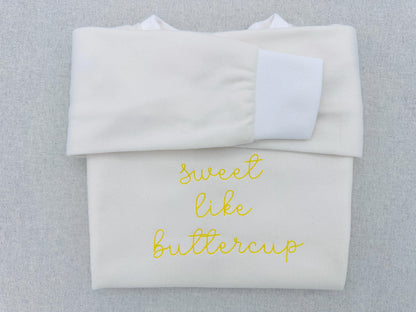 Handwritten Font Buttercup – Baby embroidery design by Artapli