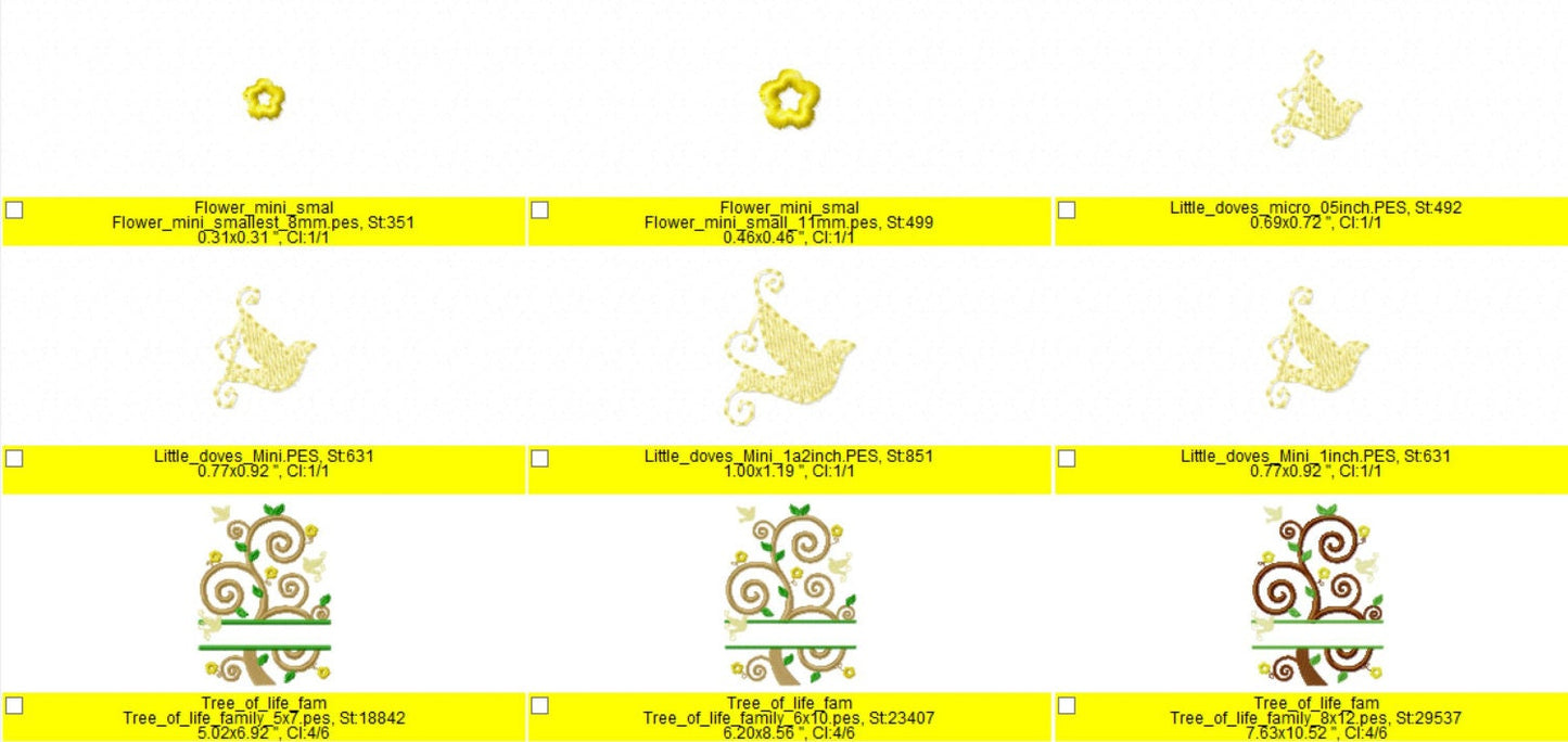 Split Family Tree and Mini Font – Instant Download | Artapli