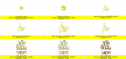 Split Family Tree and Mini Font – Instant Download | Artapli
