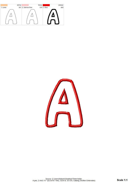Monogram Applique Font Chris