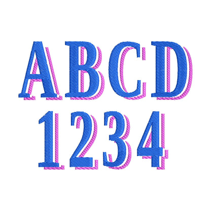 Tiny Shadow Collegiate Font