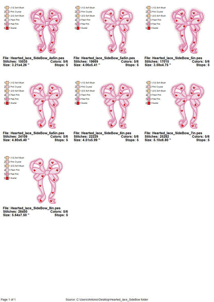 Lovely Lace Edge Side Bow